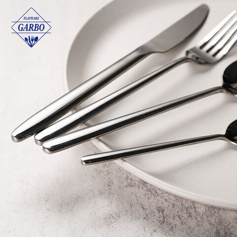 Regular Daily Used Silverware Stainless Steel Flatware Cutlery Set with Minimalist Design