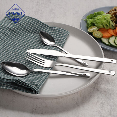 Hanging Skeleton Design Factory Water Polished Stainless Steel Cutlery Sets