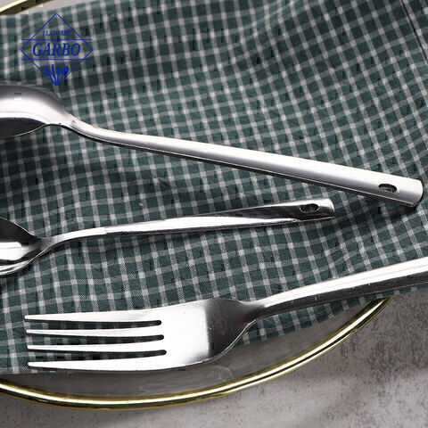Hanging Skeleton Design Factory Water Polished Stainless Steel Cutlery Sets
