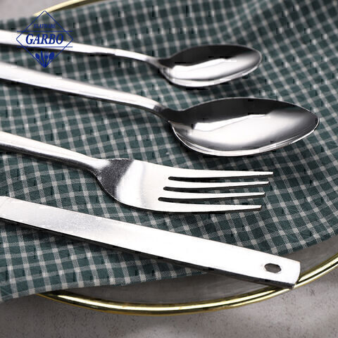 Hanging Skeleton Design Factory Water Polished Stainless Steel Cutlery Sets