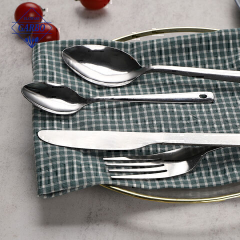 Hanging Skeleton Design Factory Water Polished Stainless Steel Cutlery Sets