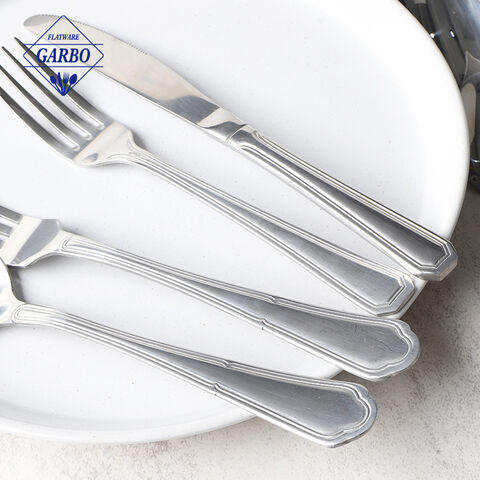 Premium 430ss mental silver tableware simple style sturdy dinner knife