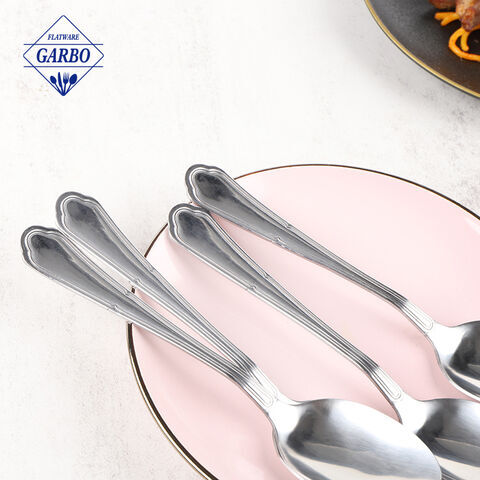 mirror polish silver color high quality family use silver color stainless steel dinner spoon