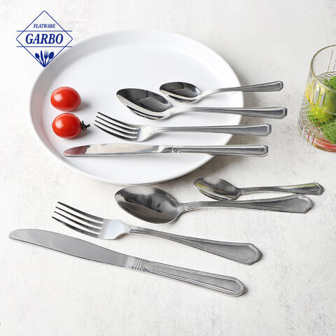 Wholesale cheap price flatware set with high quality mirror polish stainless steel cutlery 