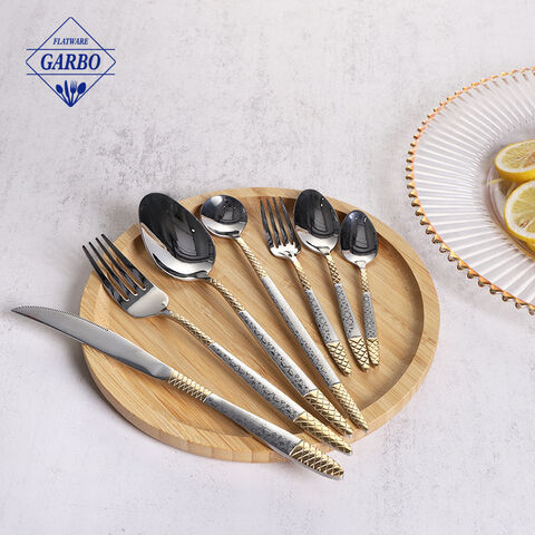 New arrivals 410 stainless steel cutlery set mental kitchenware with cheap price