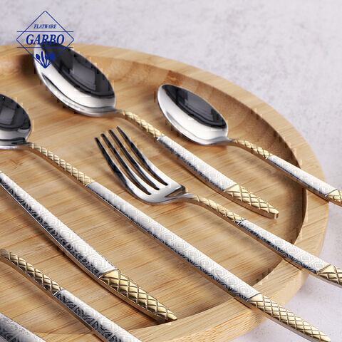 New arrivals 410 stainless steel cutlery set mental kitchenware with cheap price