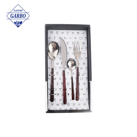 Homedepot Penjual Terlaris 16 Buah Set Sendok Garpu Stainless Steel Perak