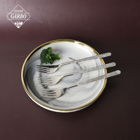 批发优质不锈钢餐具套装全球流行的金属银餐具