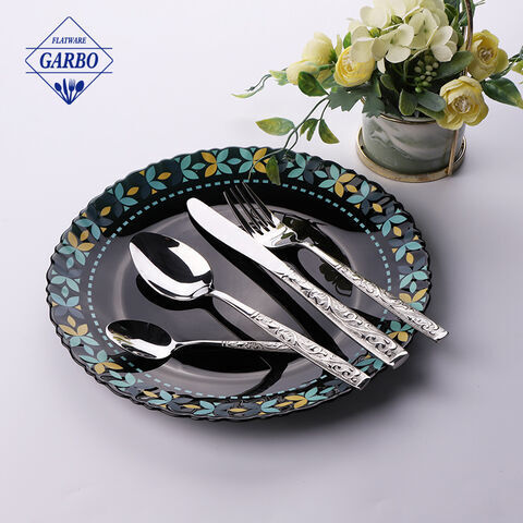  Silver flatware set made by China manufacturer with high quality