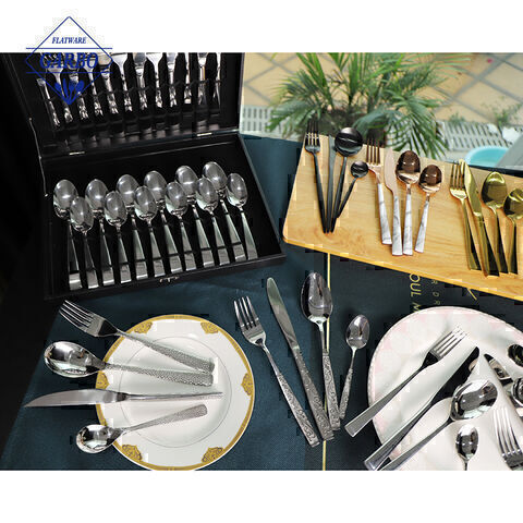 Amazon hot selling stainless steel flatware group promotional price cutlery