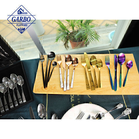 Amazon hot selling stainless steel flatware group promotional price cutlery