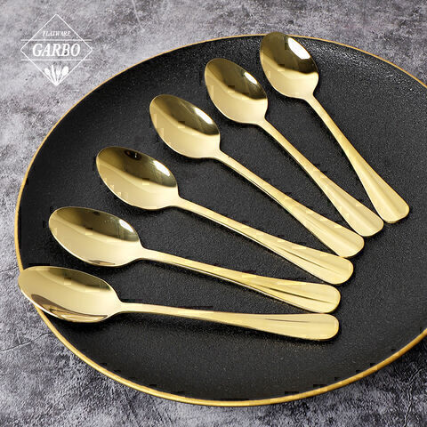 Hot selling stainless steel flatware gold set with champion handle