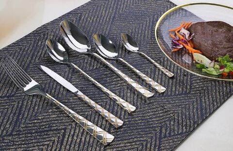 New design stainless steel flatware set for 2023 new year promotion