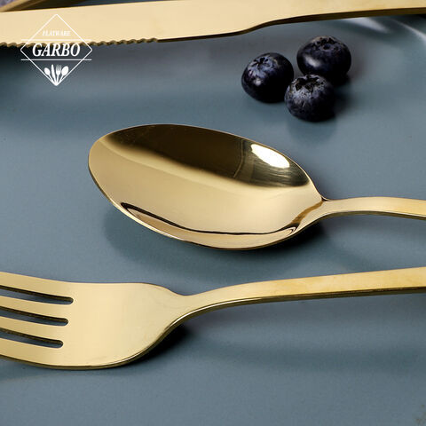 Amazon Top Seller Modern Style Gold Stainless Steel Dinner Spoon