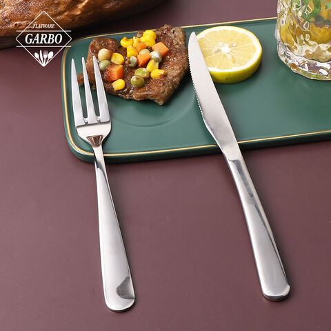 Top Seller Stainless Steel Silverware Dinner Cutlery Set of Dinner Knife Fork