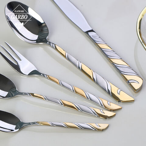 China flatware factory made 201 stainless steel cutlery knife fork spoon dinner set