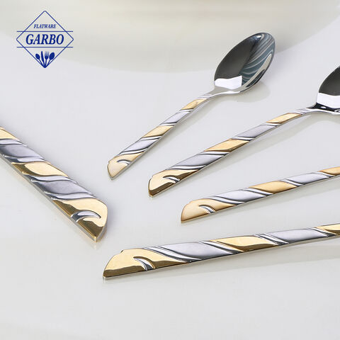 China flatware factory made 201 stainless steel cutlery knife fork spoon dinner set