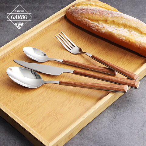 ABS plastic handle stainless steel cutlery set made by China factory