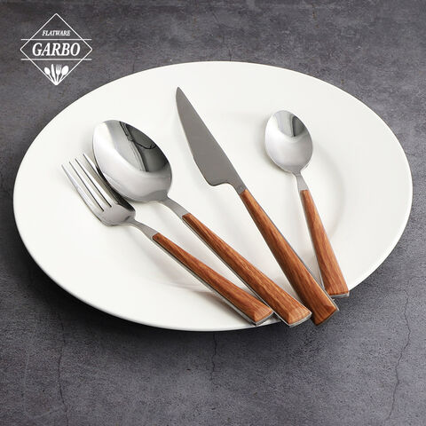 ABS plastic handle stainless steel cutlery set made by China factory