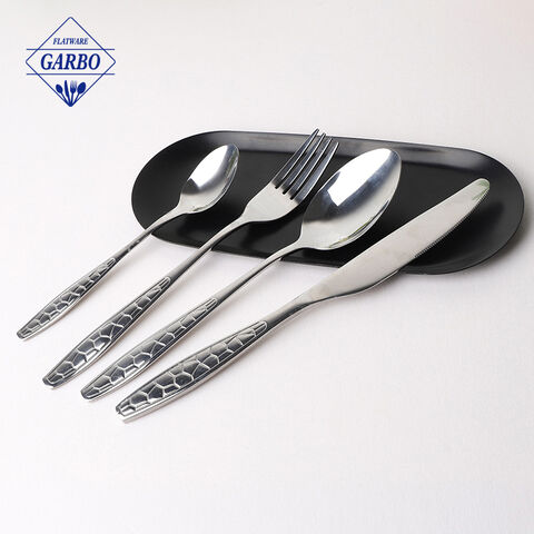 Five Star Hotel Best Supplied Silver Dinner Set Factory Manufactured Flatware Cutlery Set