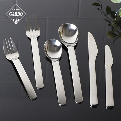Five Star Hotel Best Supplied Silver Dinner Set Factory Manufactured Flatware Cutlery Set