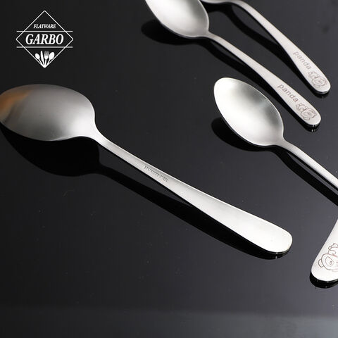 Wholesale cheap silverware dinner spoon with fork set for restaurant