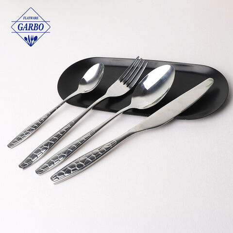 Thị phần cao 18/10 Silver Cutipol Flatware với hoa văn tùy chỉnh