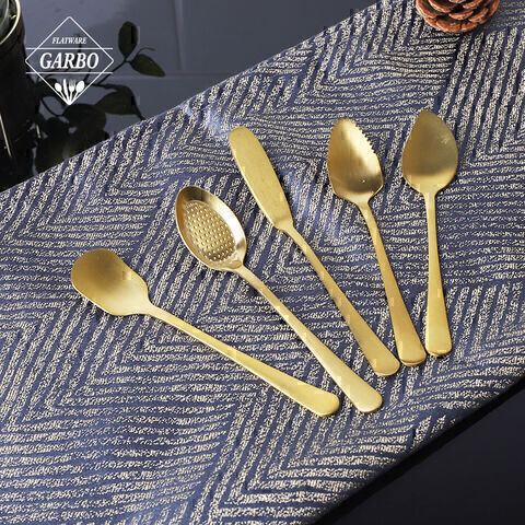 Amazon's Choice Golden Coffee Spoon Mini Cuchara Espresso Set para Cafe House