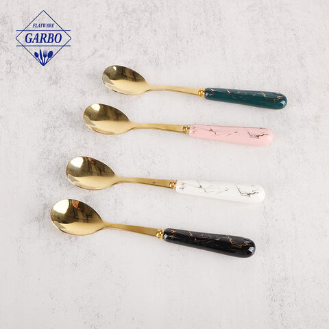 Amazon's Choice Golden Coffee Spoon Mini Espresso Spoon Set for Cafe House