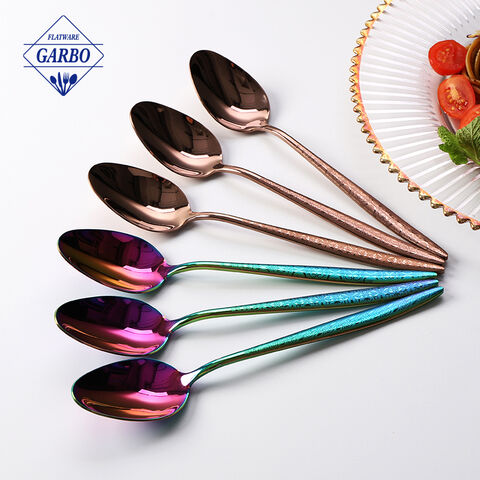 Brown color high quality made in China stainless steel dinner spoon