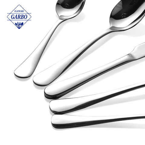 Custom Logo Blank Stainless Steel Cutlery Set 24 with Metal Rack