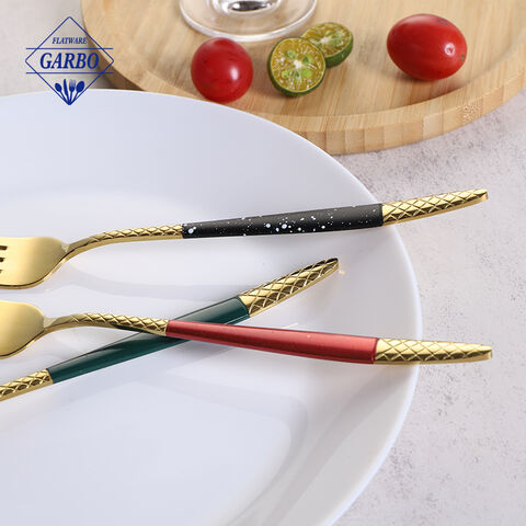 Amazon Promotion Middle-East 201 Stainless Steel Gold Dinner Fork