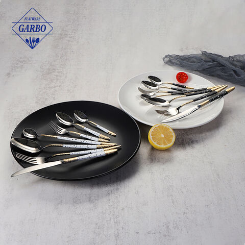 Silver mental kitchen utensil wholesale price stainless steel cutlery para sa gamit sa bahay