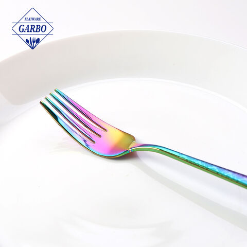 Hotselling sa Canton Fair Dinner Forks Top Food Grade Extra-Fine Stainless Steel Forks na may PVD plating