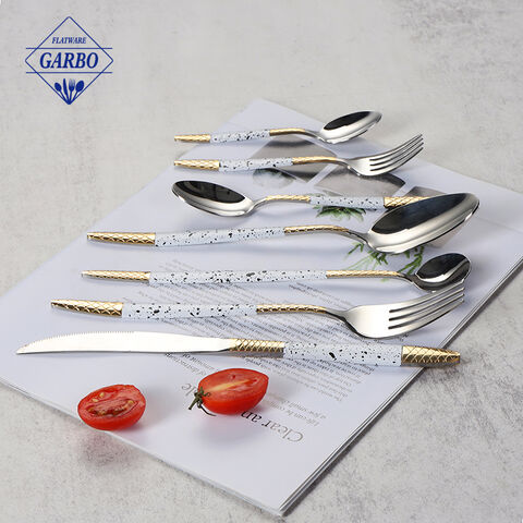 Sliver 201 stock flatware factory mirrot polish dinner cutlery set 