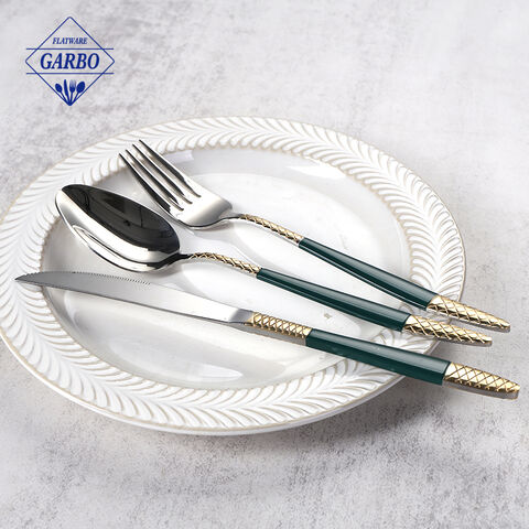 Flatware 공장은 스테인레스 스틸 칼 붙이 거울 광택 주방 용품을 만들었습니다.