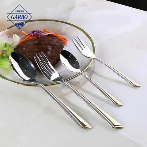 Hot sales sliver design flatware with mirror polish cutlery sets 