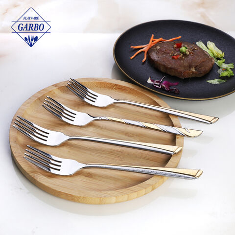 Typically made from silver color dinner fork with luxury engraved pattren handle 
