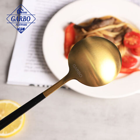 Hot selling sa Amazon best bule gold plated dinner fork from Garbo manufacturer