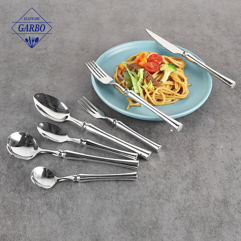 Hot sale new design flatware with mirror polish sliver cutlery set 