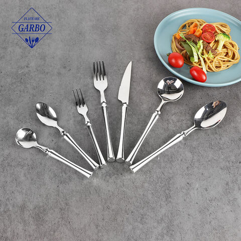 Hot sale new design flatware with mirror polish sliver cutlery set 