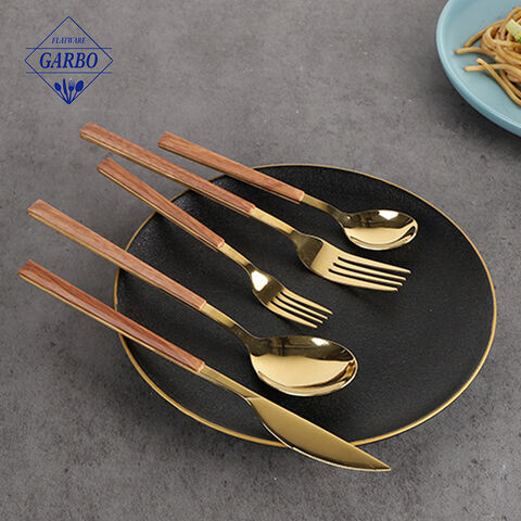 Wedding Perfect Gift Vintage Gold Plated Flatware