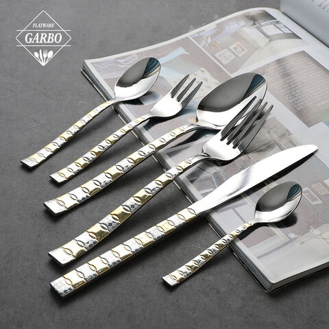 New design mirror polishing 201 stainless steel cutlery set for Middle East markets