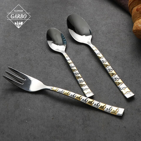 New design mirror polishing 201 stainless steel cutlery set for Middle East markets