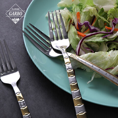 Gold Plated Stainless Steel Middle East Style Dinner Forks