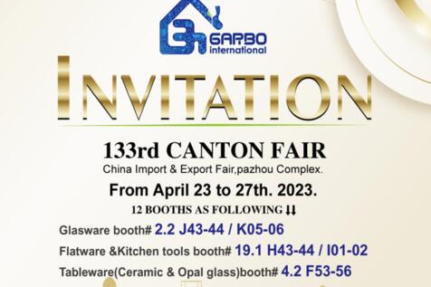 One of the Series Stainless Steel Tableware&cutlery$flatware Display Products of GARBO at the Spring Canton Fair