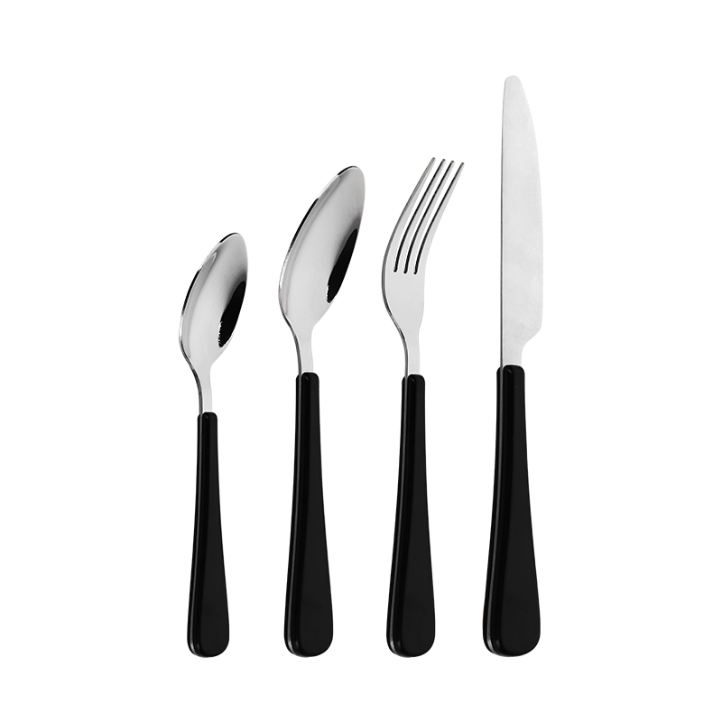 4-piece flatware set cutlery with ABS handle proudly manufactured in China