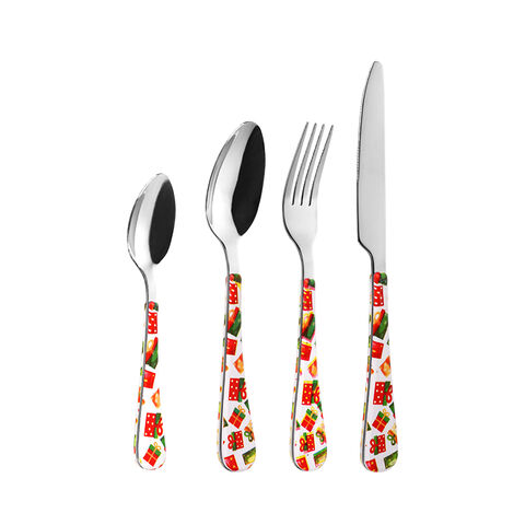 4-piece flatware set cutlery with ABS handle proudly manufactured in China