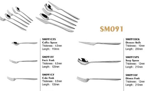 High-end Premium Stainless Steel Flatware&Cutlery for European High End Market.