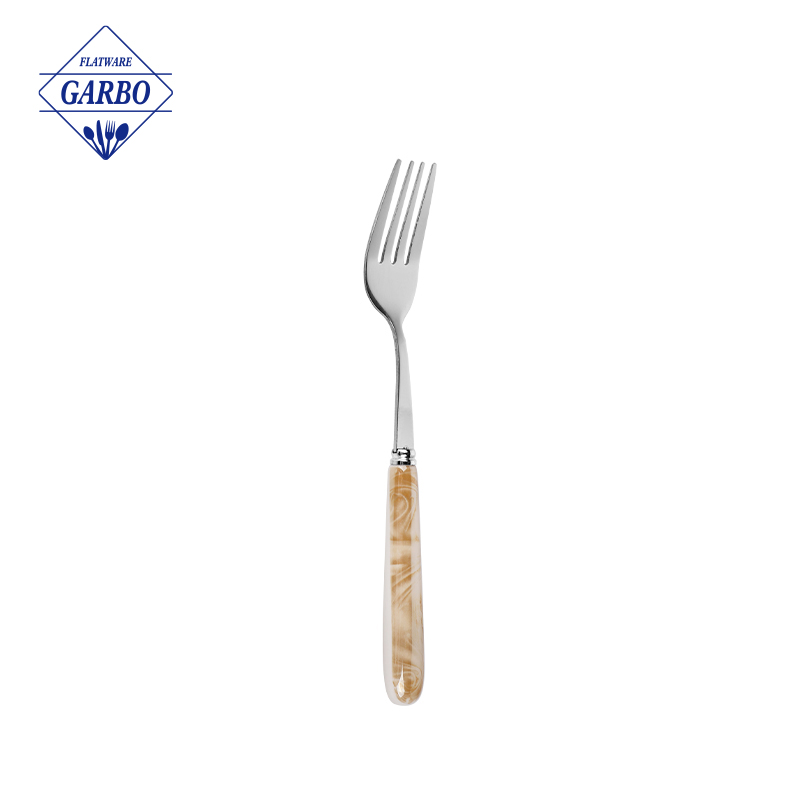 Market Hot Selling Silver Ceramic Fork Party Basic Dinner Fork Set